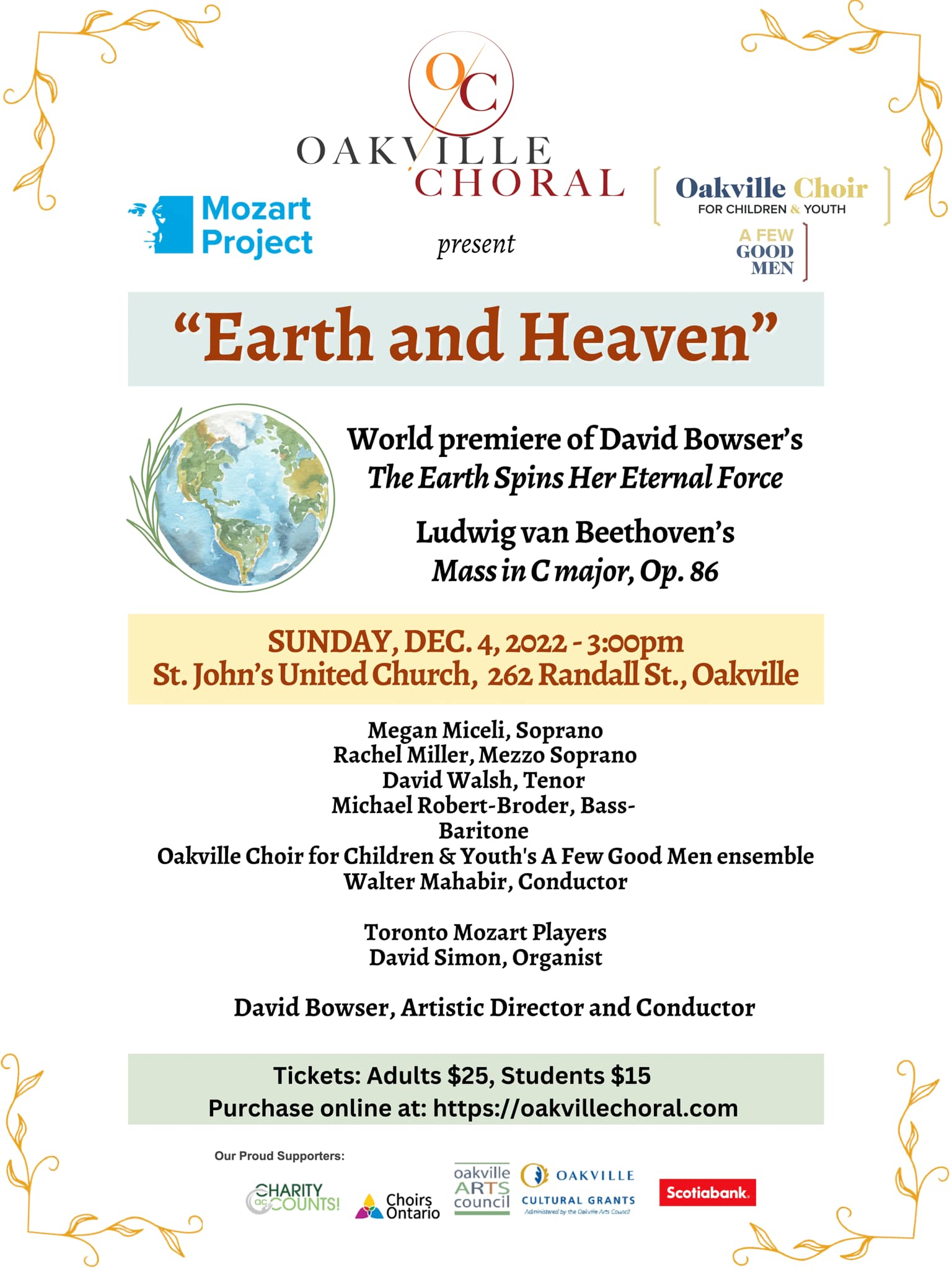 Oakville Chorus poster