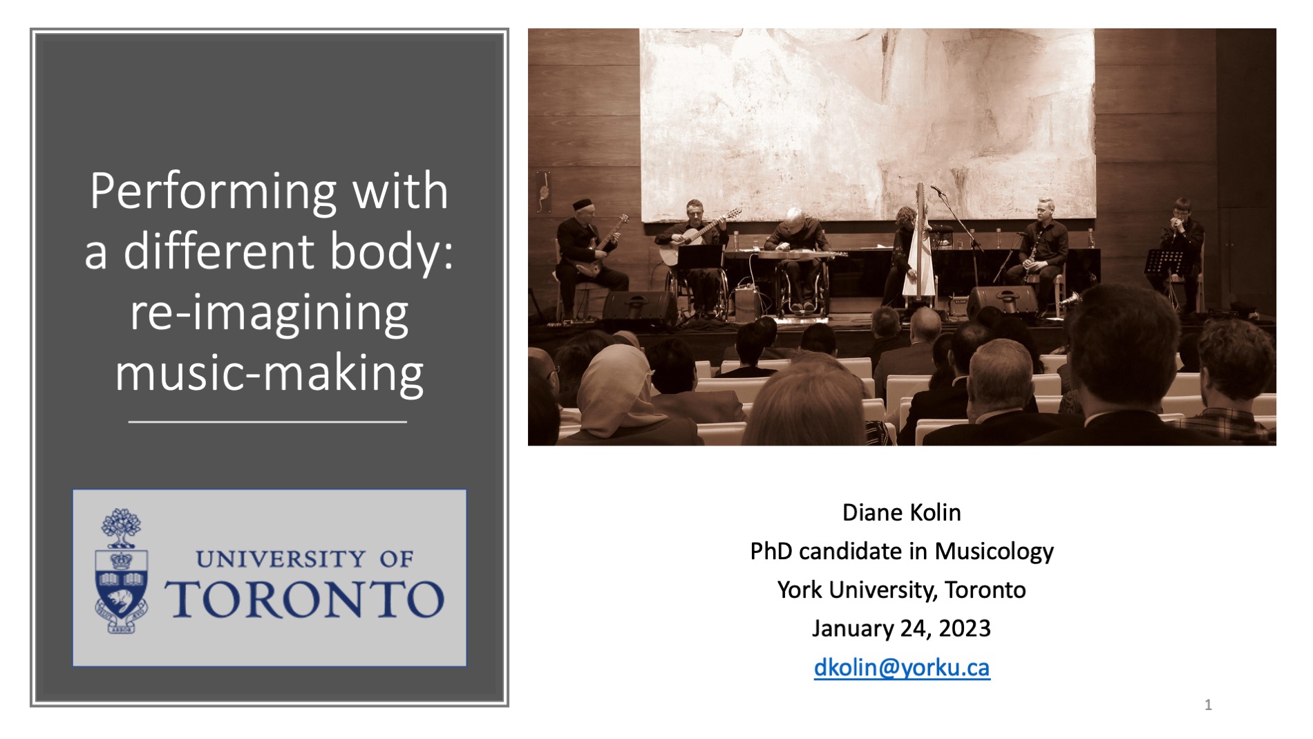 Title slide Presentation U of T 2023